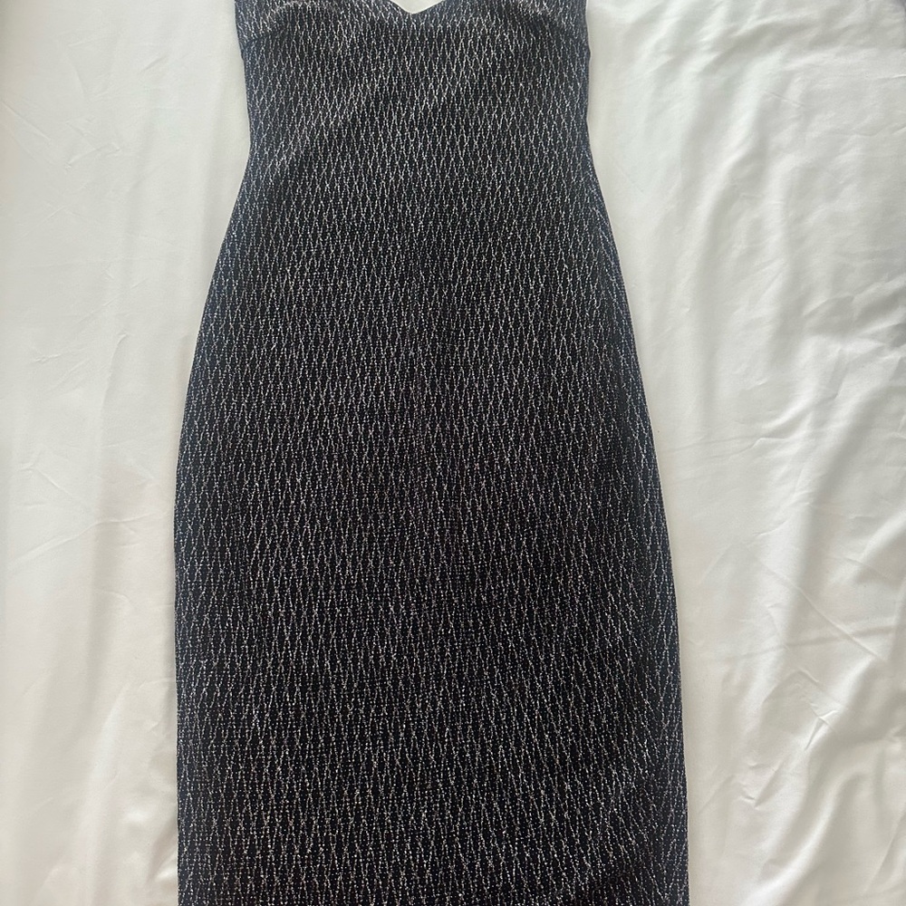 Elegant Shimmery Black Women's Dress